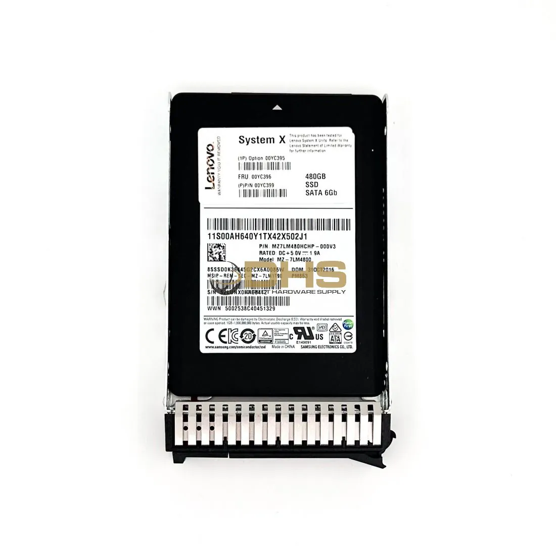 LENOVO - 00YC399 - 480GB Enterprise Entry SATA G3HS 2.5" SSD