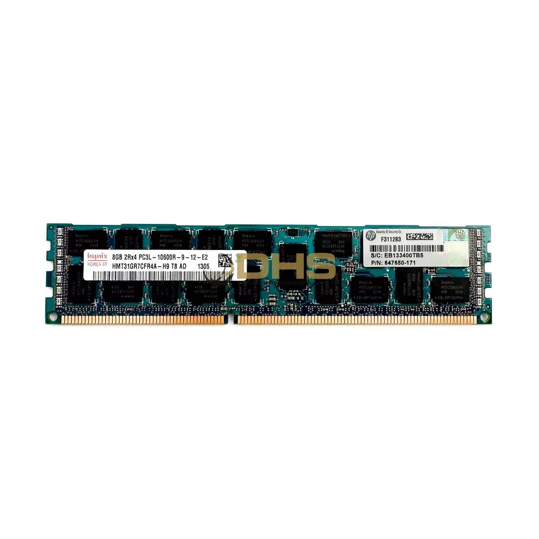 HPE - 687461-001 - HP 8GB (1x8GB) Dual Rank x4 PC3L-10600R (DDR3-1333