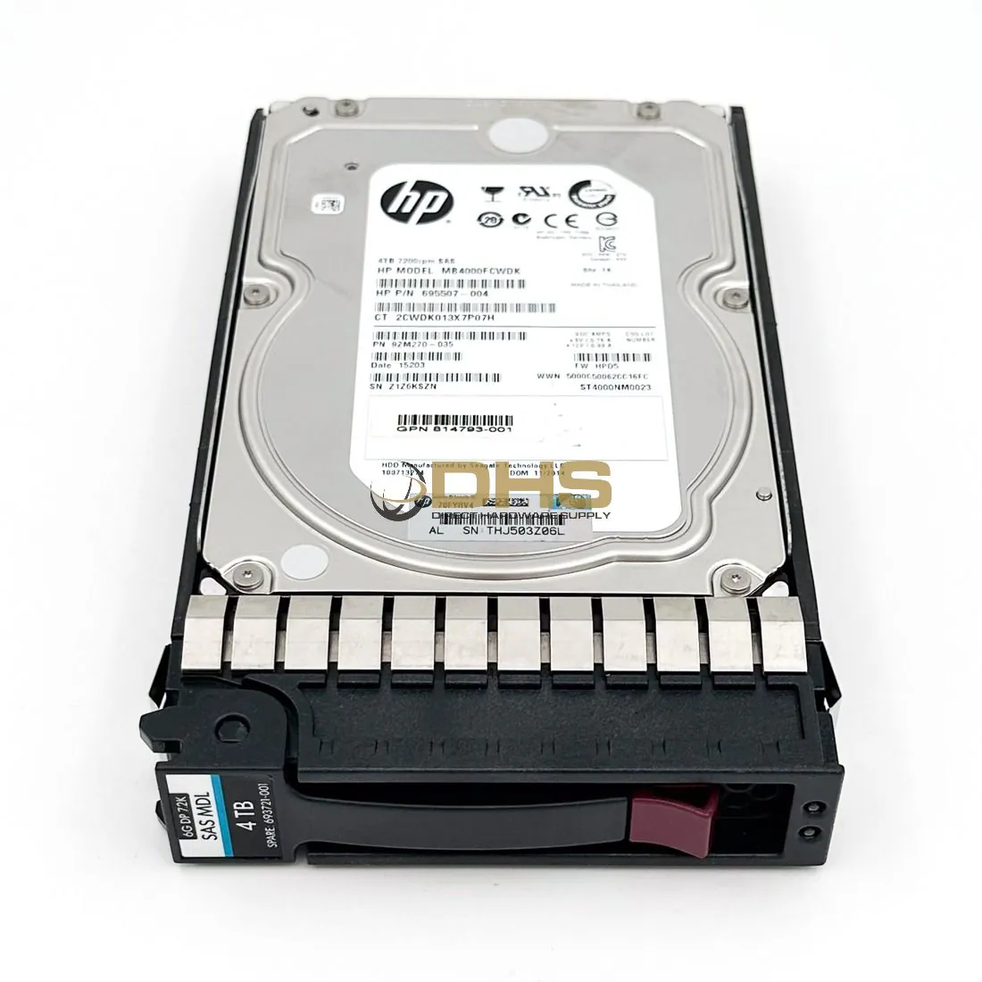 HPE - 693721-001 - HP 4TB 6G SAS 7.2K rpm LFF (3.5-inch) HDD