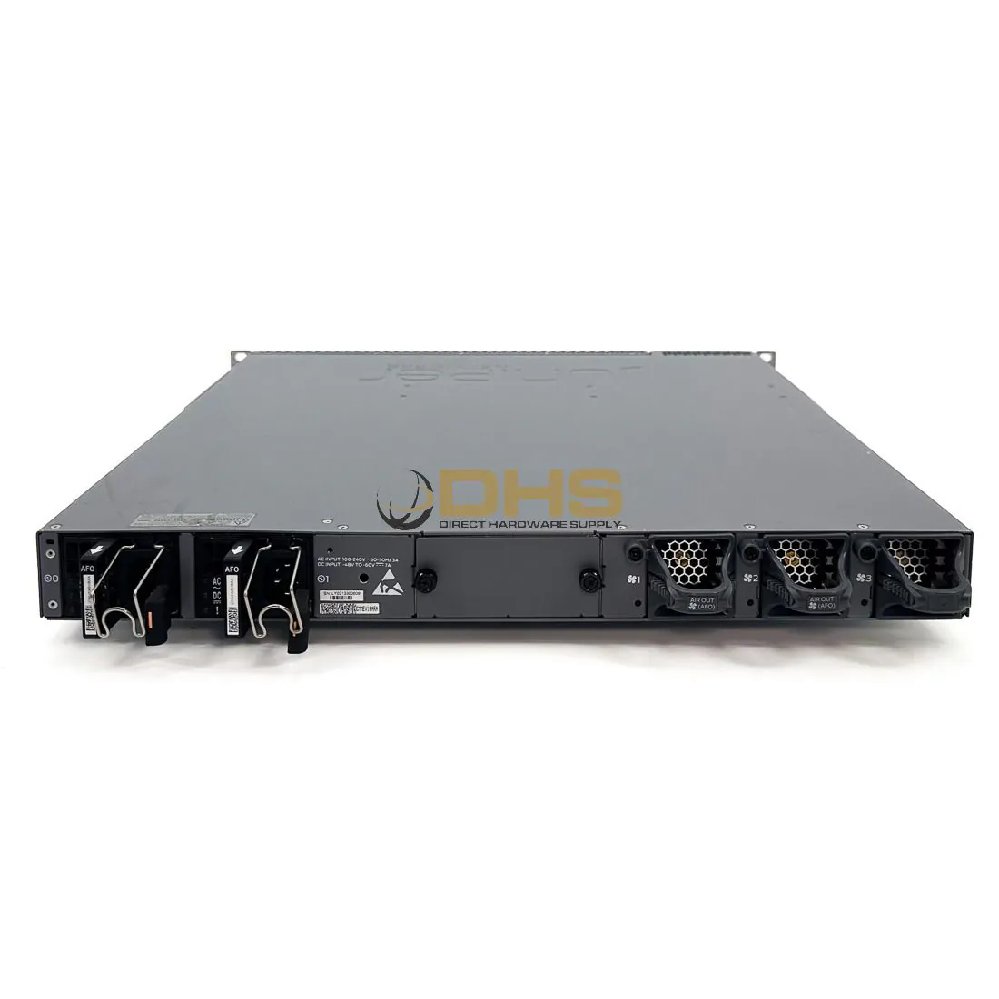 JUNIPER - EX4550-32T-AFI - EX4550 32x10GT, Back to Front