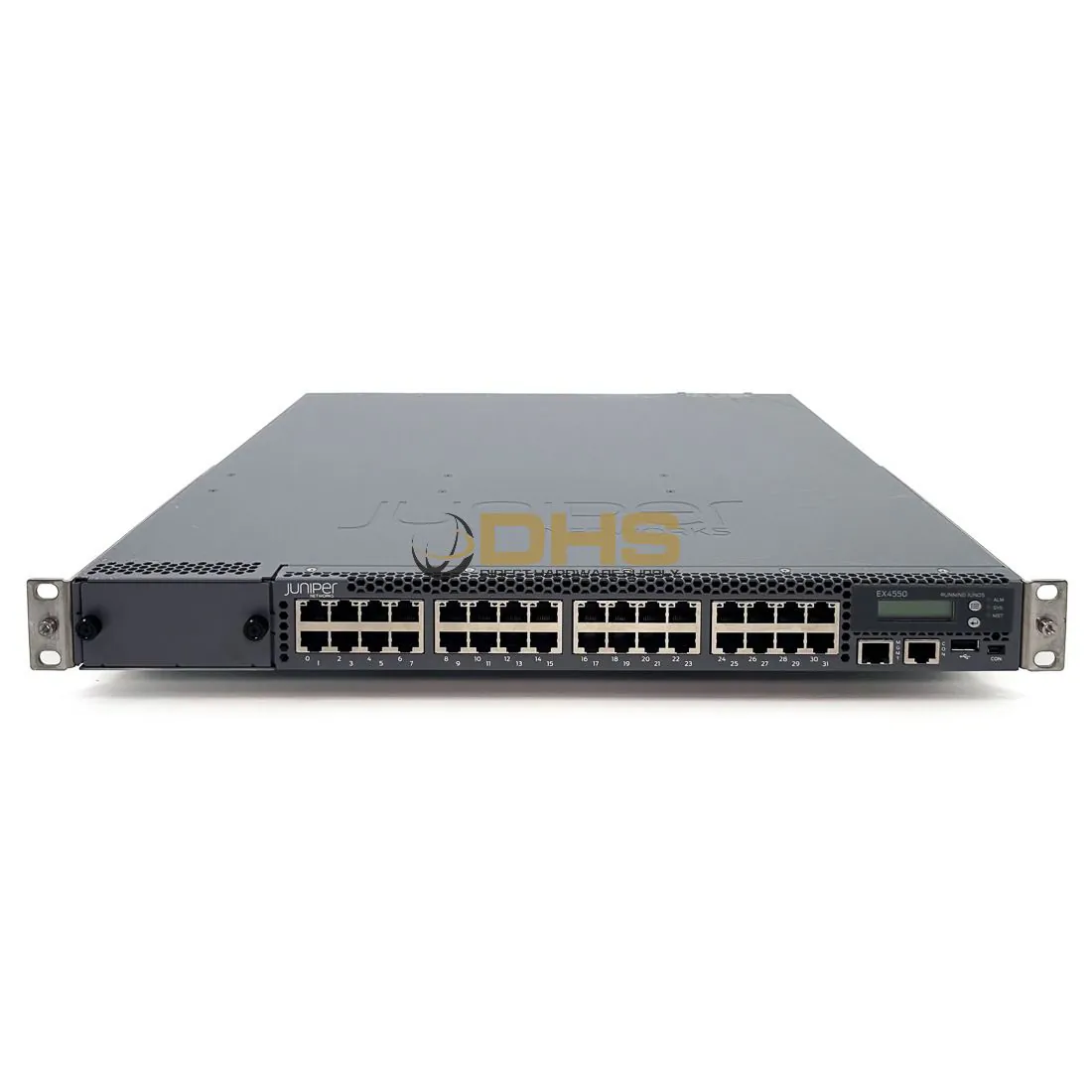 JUNIPER - EX4550-32T-AFI - EX4550 32x10GT, Back to Front