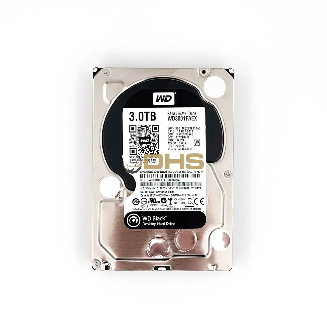 WESTERN D - WD3001FAEX - Western Digital Black 3TB 7.2K 6G SATA 3.5”